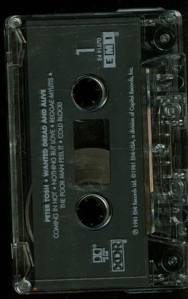 Peter Tosh : Wanted Dread & Alive (Cass, Album, Dol)