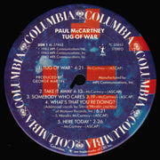 Paul McCartney : Tug Of War (LP, Album, Car)