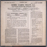 Bobby Darin : That's All (LP, Album)