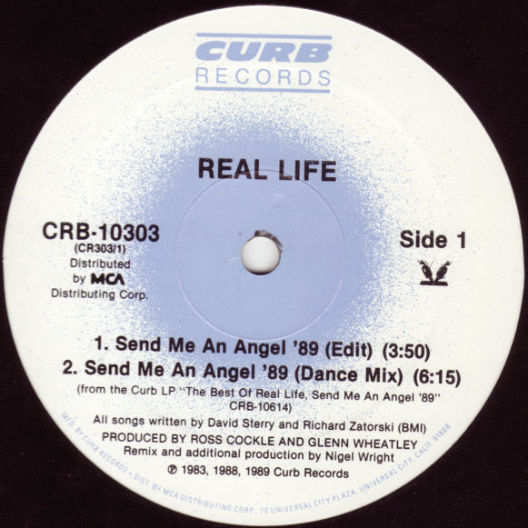 Real Life : Send Me An Angel '89 (12", Single)