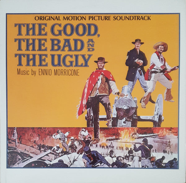 Ennio Morricone : The Good, The Bad And The Ugly (Original Motion Picture Soundtrack (LP, Album, RE, RP, Whi)