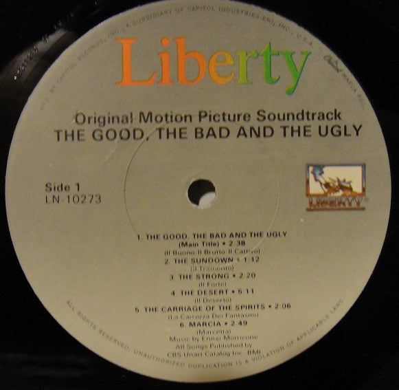 Ennio Morricone : The Good, The Bad And The Ugly (Original Motion Picture Soundtrack (LP, Album, RE, RP, Whi)