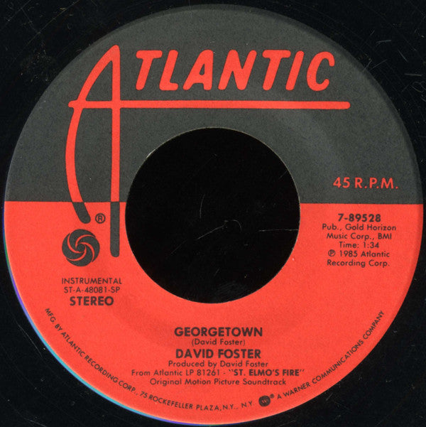 David Foster : Love Theme From St. Elmo's Fire (7", Single, SP )