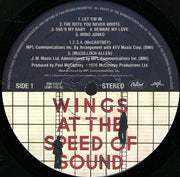 Wings (2) : Wings At The Speed Of Sound (LP, Album, Win)