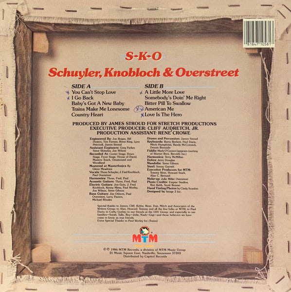 Schuyler, Knobloch & Overstreet : S-K-O (LP, Album)