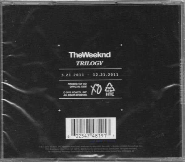 The Weeknd : House Of Balloons (CD, Album, Mixtape, RE)