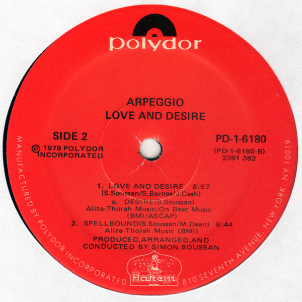 Arpeggio (2) : Love And Desire (LP, Album)