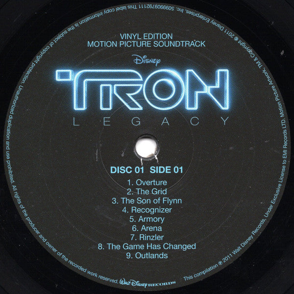 Daft Punk : TRON: Legacy (Vinyl Edition Motion Picture Soundtrack) (2xLP, Album, RE, RP)