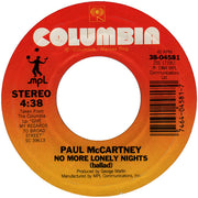 Paul McCartney : No More Lonely Nights (7", Single, Pit)