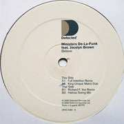 Ministers De-La-Funk Feat. Jocelyn Brown : Believe (2x12")