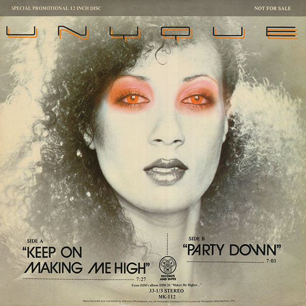 Unyque : Keep On Making Me High / Party Down (12", Promo)