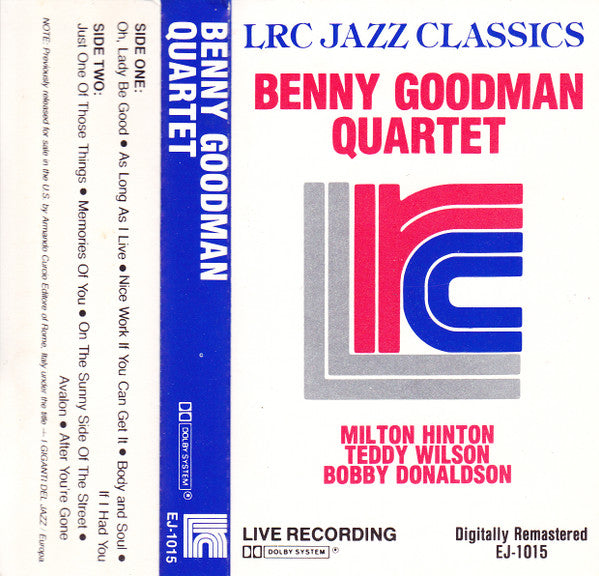 Benny Goodman Quartet* : Benny Goodman Quartet (Cass, Album, RM)