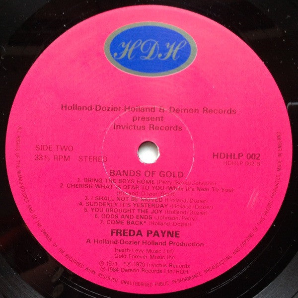 Freda Payne : Bands Of Gold (LP, Comp)