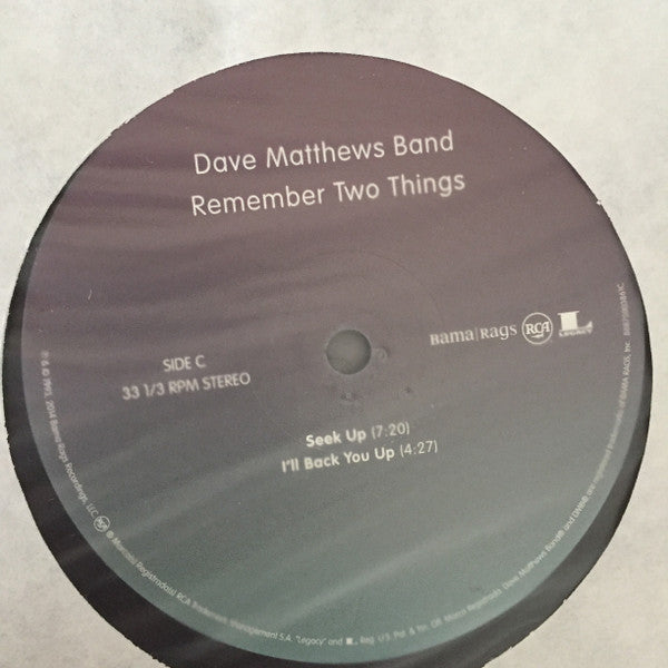 Dave Matthews Band : Remember Two Things (2xLP, Album, RE, 180)