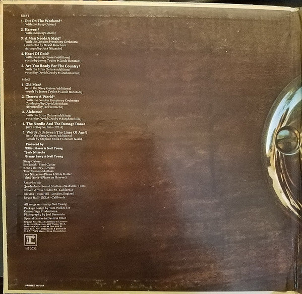 Neil Young : Harvest (LP, Album, San)