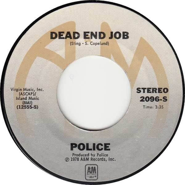 The Police : Roxanne / Dead End Job (7", Single, Styrene, Mon)