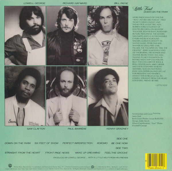 Little Feat : Down On The Farm (LP, Album)