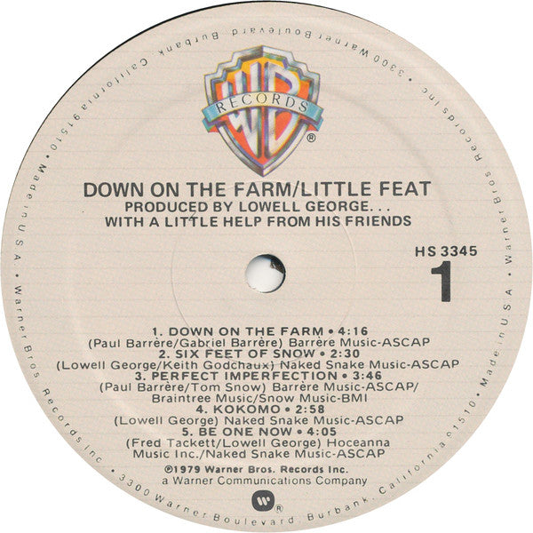 Little Feat : Down On The Farm (LP, Album)