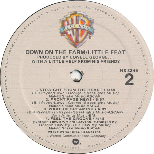 Little Feat : Down On The Farm (LP, Album)