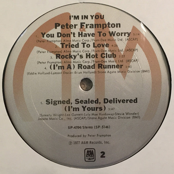 Peter Frampton : I'm In You (LP, Album, San)