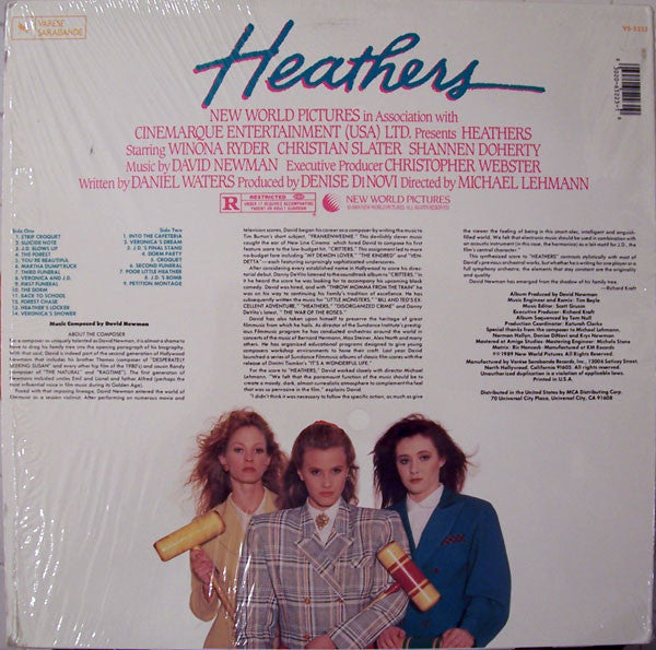David Newman : Heathers - Original Motion Picture Soundtrack (LP)