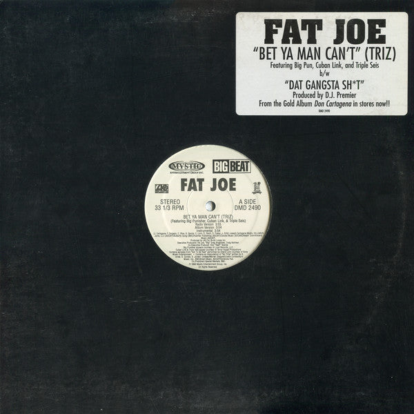 Fat Joe : Bet Ya Man Can't (Triz) (12", Promo)