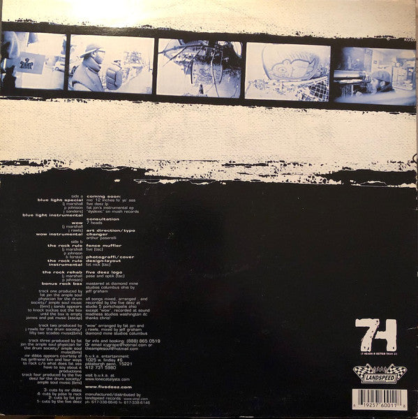 Five Deez : Blue Light Special / The Rock Rule (12")