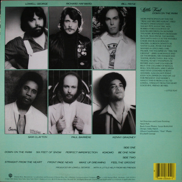 Little Feat : Down On The Farm (LP, Album, Spe)