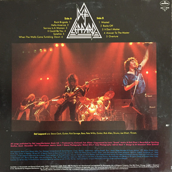 Def Leppard : On Through The Night (LP, Album, RE, PRC)