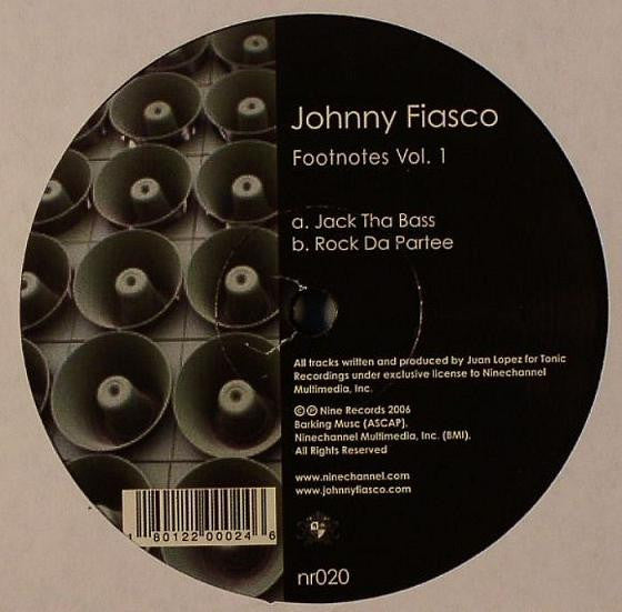 Johnny Fiasco : Footnotes Vol. 1 (12")