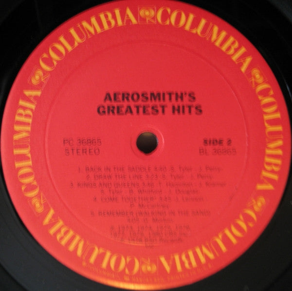 Aerosmith : Aerosmith's Greatest Hits (LP, Comp, RE, Pit)