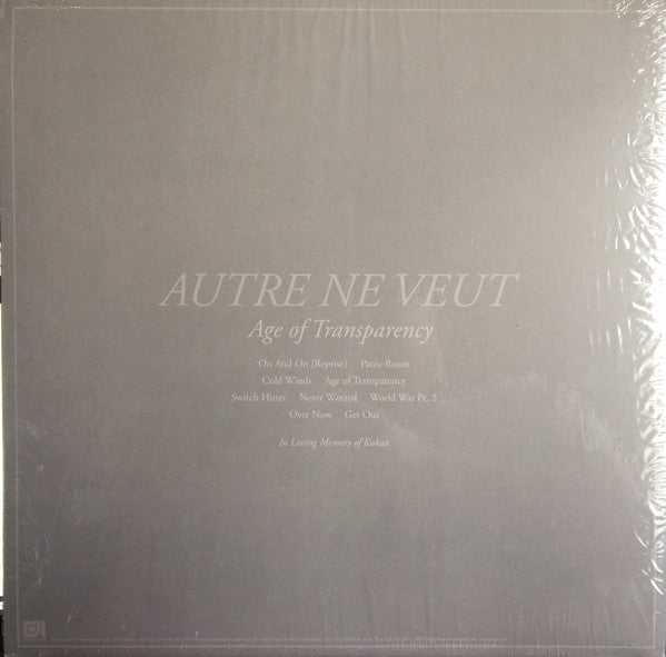 Autre Ne Veut : Age of Transparency (2xLP, Album, 150)