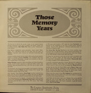 Various : Those Memory Years (LP, Comp)