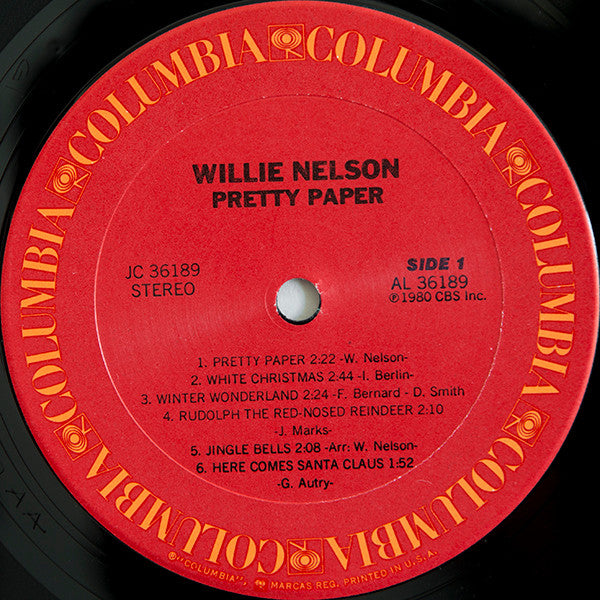 Willie Nelson : Pretty Paper (LP, Album, RE, Car)