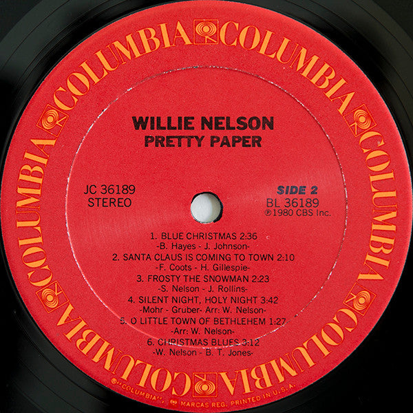 Willie Nelson : Pretty Paper (LP, Album, RE, Car)