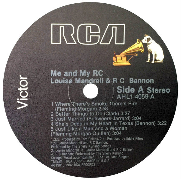 Louise Mandrell And RC Bannon* : Me And My RC (LP, Album, Ind)