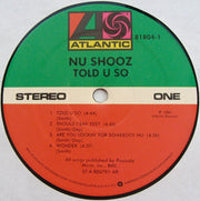 Nu Shooz : Told U So (LP, Album, AR )