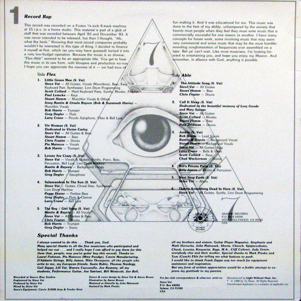 Steve Vai : Flex-Able (LP, Album, 3rd)