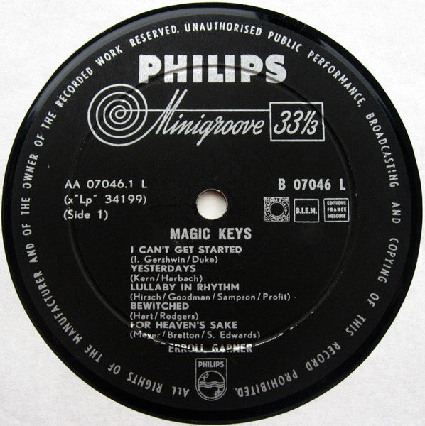 Erroll Garner : Magic Keys (LP, Album)