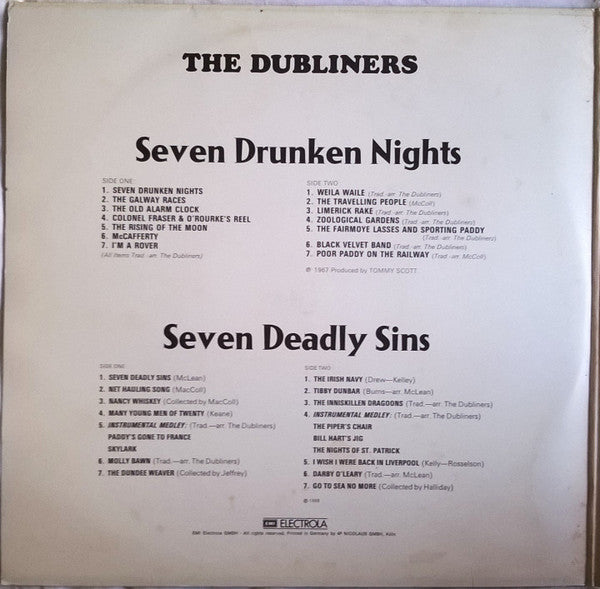 The Dubliners : Seven Drunken Nights / Seven Deadly Sins (2xLP, Comp)