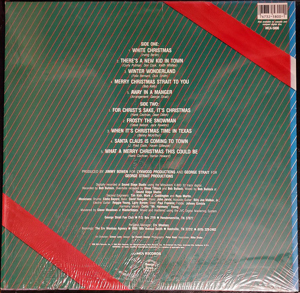 George Strait : Merry Christmas Strait To You (LP, Album, Club, CRC)