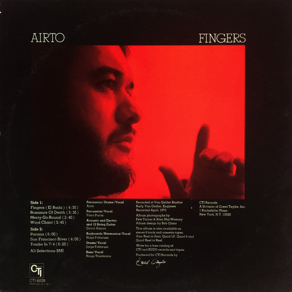 Airto* : Fingers (LP, Album, Ter)
