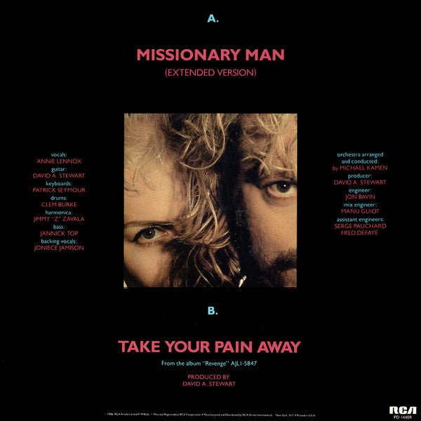 Eurythmics : Missionary Man (12", Ind)