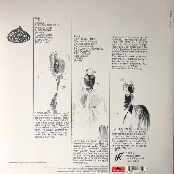 Cream (2) : Fresh Cream (LP, Album, RE, 180)