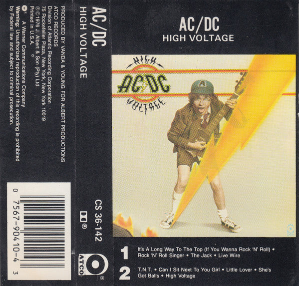 AC/DC : High Voltage (Cass, Album, RE)