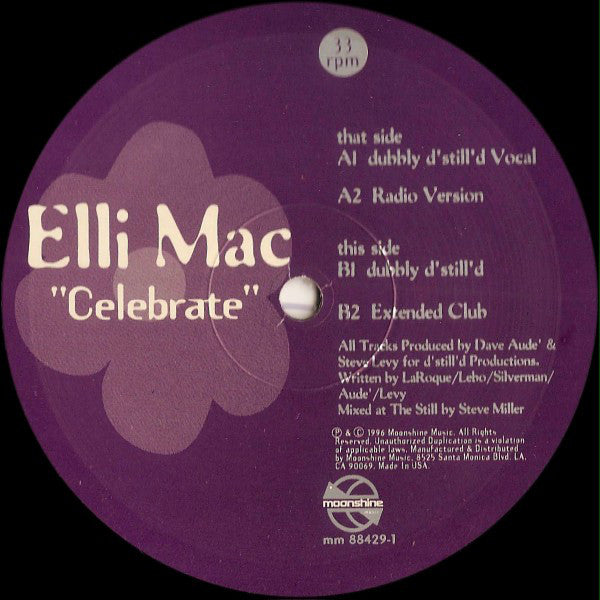 Elli Mac : Celebrate (12", Single)