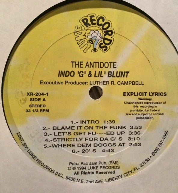 Indo G & Lil' Blunt : The Antidote (LP, Album)