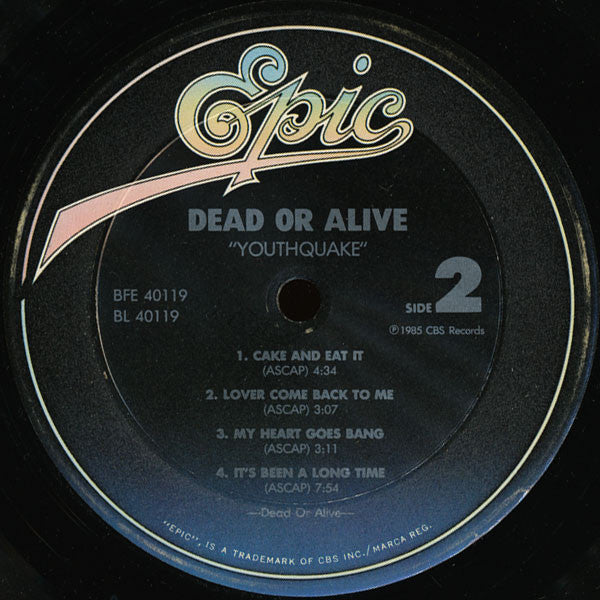 Dead Or Alive : Youthquake (LP, Album)