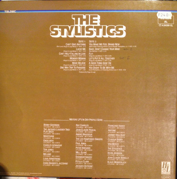 The Stylistics : The Stylistics (LP, Comp)