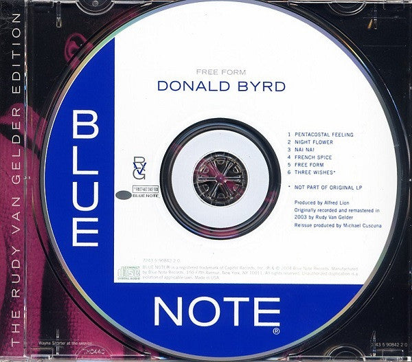 Donald Byrd : Free Form (CD, Album, RE, RM)